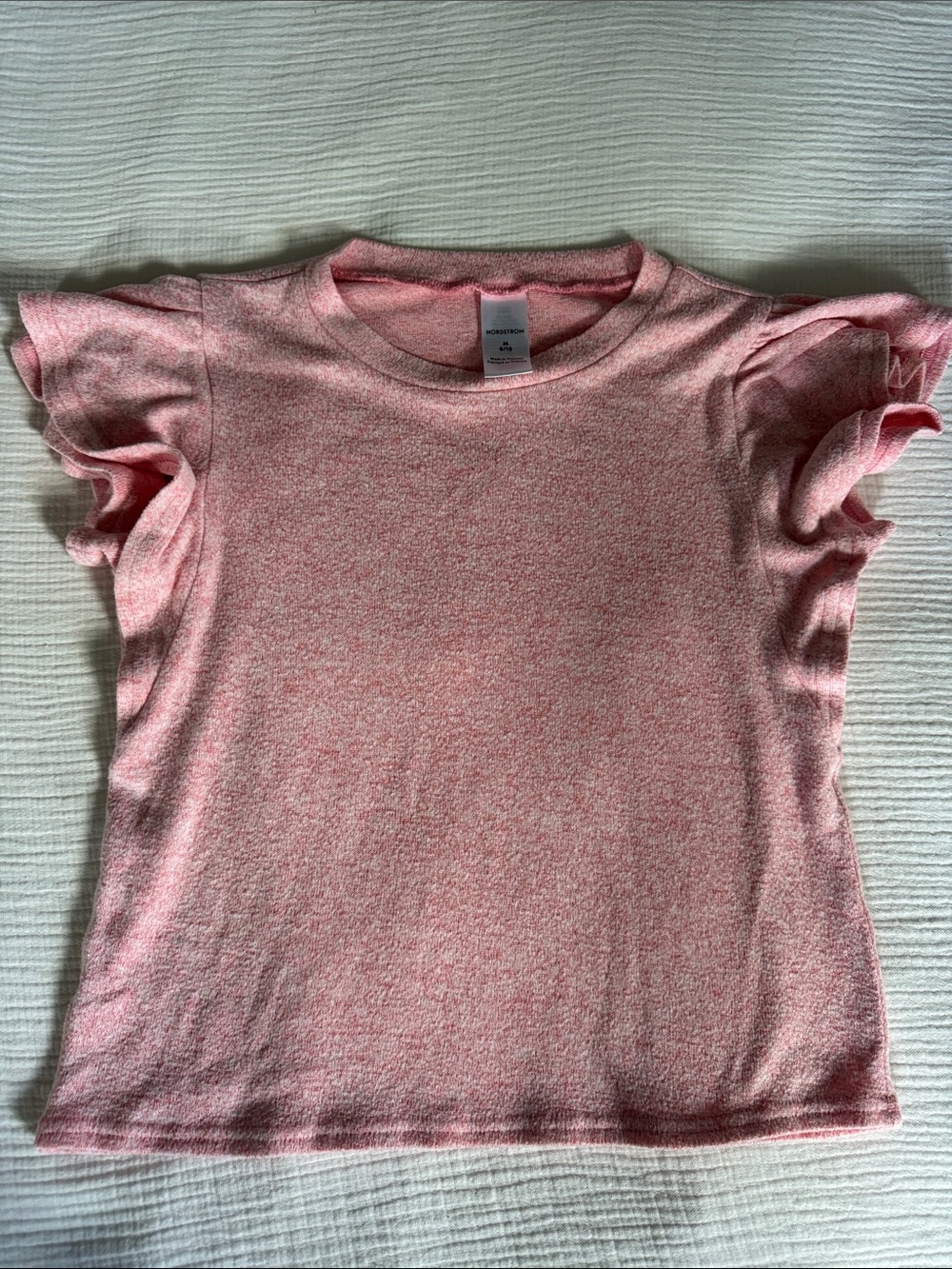 Nordstrom girls pink top 8/10med
